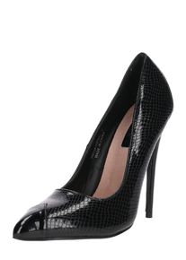 Lost Ink, Damen Pumps 'THISTLE MIX MATERIALS COURT', Schwarz