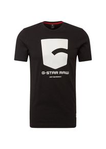 G-Star Raw, Herren Shirt 'Graphic', Schwarz / Weiß
