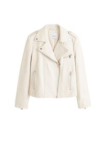 Mango, Damen Lederjacke 'Esther', Nude