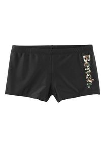 Bench, Herren Boxer-Badehose, Schwarz