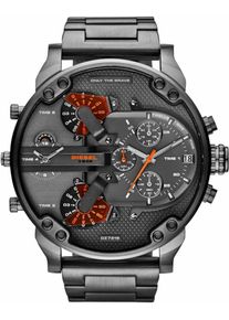 Diesel, Herren Chronograph 'MR DADDY 2.0, DZ7315', Dunkelgrau / Orange
