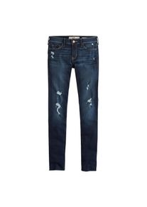 Hollister, Damen Jeans 'DARK DESTROY', Blue Denim