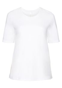 sheego Casual, Damen T-Shirt, Weiß