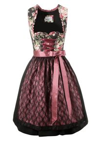 Marjo, Damen Dirndl, Rosé / Schwarz