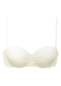 Lascana, Damen Trägerloser Schalen-BH, Creme
