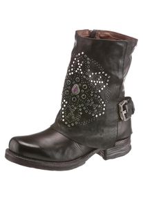 A.S.98, Damen Bikerboots, Schwarz