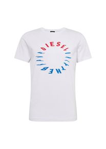Diesel, Herren Shirt 'T-DIEGO-Y2', Blau / Rot / Weiß