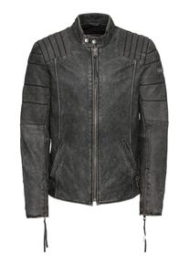 tigha, Herren Lederjacke 'Teo stone', Dunkelgrau