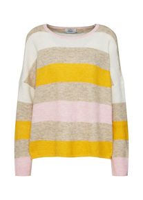 Only, Damen Pullover 'JOSIE', Gelb / Grau / Rosa