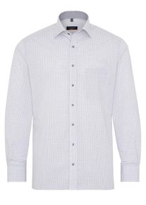 Eterna, Herren Hemd, Anthrazit / Wei&szlig;