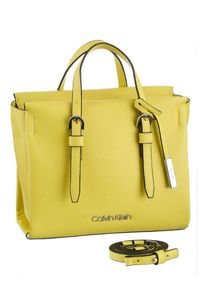 Calvin Klein, Damen Henkeltasche 'Avant Small Tote', Gelb / Schwarz
