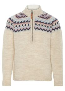 name it, Rollkragenpullover, Beigemeliert / Rauchblau / Dunkelblau / Altrosa