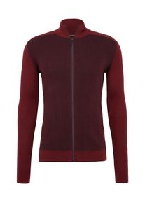 Tom Tailor, Herren Strickjacke, Rot / Weinrot