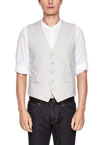 s.Oliver BLACK LABEL, Herren Legere Weste mit Nadelstreifen, Hellblau