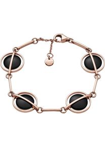 Skagen, Damen Armband, Rosegold / Schwarz