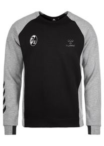Hummel, Herren Sweatshirt 'SC Freiburg HMLGUY', Grau / Schwarz