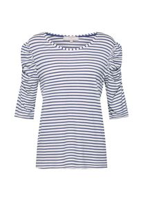 Cream, Damen Shirt 'Lila', Nachtblau / Weiß