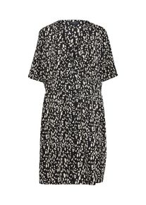 Selected Femme, Damen Wickelkleid, Schwarz / Wei&szlig;