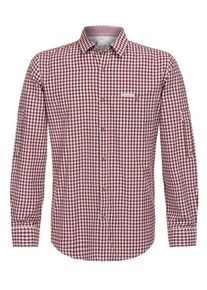 Stockerpoint, Herren Hemd 'Campos3', Bordeaux / Weiß