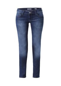 Mavi, Damen Skinny Jeans mit Kontrast-Stitching 'Lindy', Blue Denim