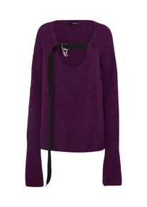 Diesel, Damen Pullover, Beere / Schwarz