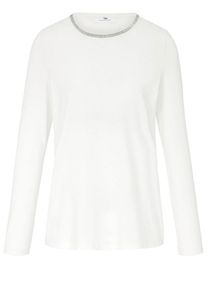 Peter Hahn, Damen Shirt, Silber / Offwhite