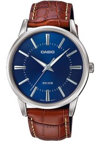 Casio, Herren Quarzuhr 'MTP-1303PL-2AVEF', Blau / Braun / Silber