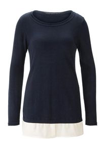 Heine, Damen Pullover, Dunkelblau