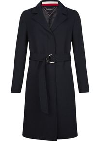 Tommy Hilfiger, Damen Mantel 'CARLY VISCOSE BLEND COAT', Nachtblau