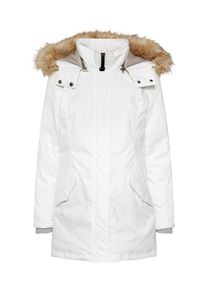 Only, Damen Parka, Hellbraun / Weiß