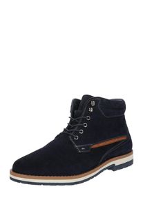 ABOUT YOU, Herren Lederstiefel 'Daniel', Navy