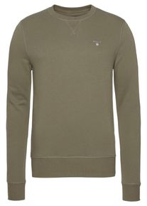 Gant, Herren Sweatshirt 'Original C-Neck', Khaki