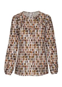 Seidensticker, Damen Shirtbluse 'Schwarze Rose', Braun / Orange / Pastellorange