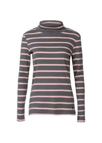 Tom Tailor, Damen Langarmshirt, Graphit / Rosa