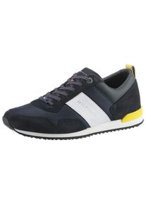 Tommy Hilfiger, Herren Sneaker 'Iconic', Navy / Gelb / Weiß