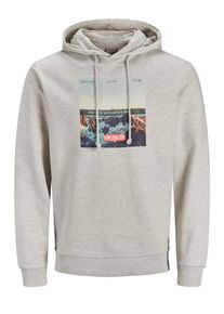 Jack & Jones JACK & JONES, Herren Hoodie, Opal / Hellgrau / Koralle