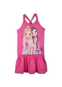 Top Model, Mädchen Kleid, Hellblau / Braun / Pink