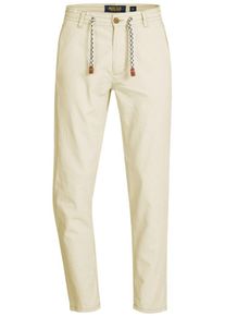INDICODE JEANS, Herren Leinen-Hose 'Veneto', Weiß