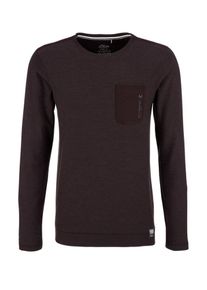 s.Oliver RED LABEL, Herren Longsleeve, Kastanienbraun