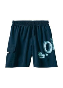s.Oliver RED LABEL, Herren Badeshorts, Nachtblau / Hellblau
