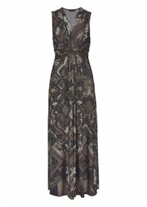Melrose, Damen Maxikleid, Beige / Braun / Hellbraun