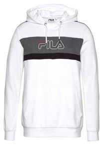 Fila, Herren Sweatshirt 'CORONAL', Dunkelgrau / Feuerrot / Schwarz / Wei&szlig;