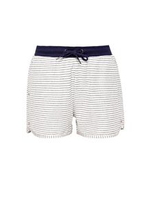 s.Oliver RED LABEL, Damen Athleisure-Shorts, Blau / Weiß
