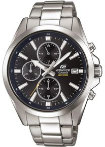 Casio, Herren Eifice Chronograph »EFV-560D-1AVUEF«, Schwarz / Silber