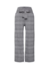 re.draft, Damen Hose 'Wide Leg Pant', Grau / Schwarz