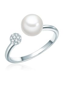 Valero Pearls, Damen Ring, Silber / Wei&szlig; / Perlwei&szlig;