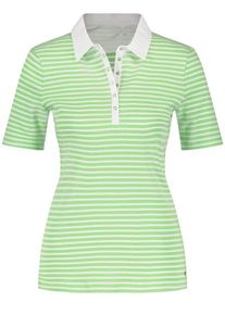 Gerry Weber, Damen Poloshirt, Apfel / Wei&szlig;