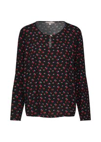 Tom Tailor Denim, Damen Bluse, Mischfarben / Schwarz
