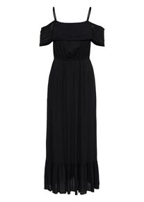 Only, Damen Rüschen Kleid, Schwarz