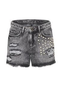 Noisy may, Damen Jeansshorts 'BE LIV', Grey Denim